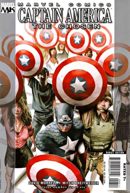 Captain America: The Chosen #6 comic book cover, 2008