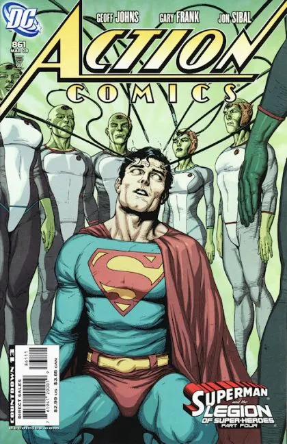 Action Comics, Vol. 1 #861 Direct Edition comic book cover, 2008