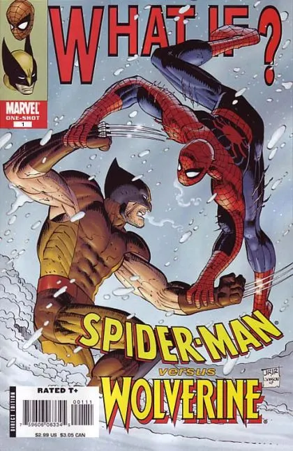 What If? Spider-Man versus Wolverine #1 comic book cover, 2008