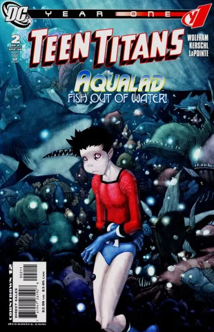 Teen Titans: Year One #2 comic book cover, 2008