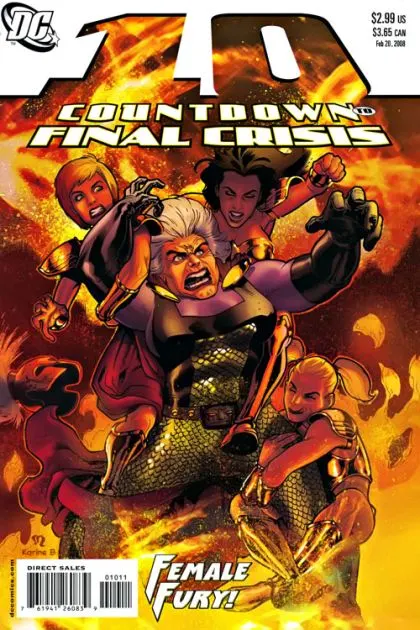 Countdown #10 comic book cover, 2008