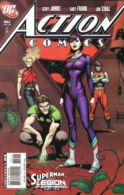 Action Comics, Vol. 1 #862 Direct Edition comic book cover, 2008