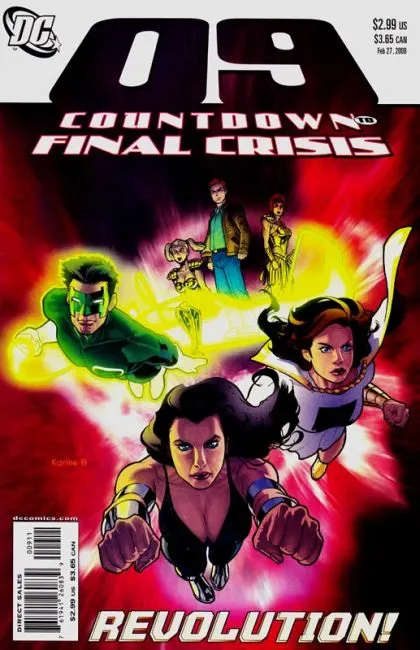 Countdown #9 comic book cover, 2008