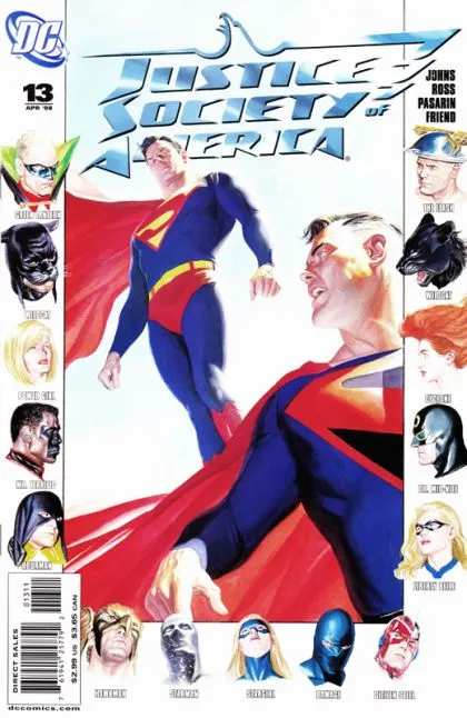 Justice Society of America, Vol. 3 #13 Alex Ross Regular Cover comic book cover, 2008