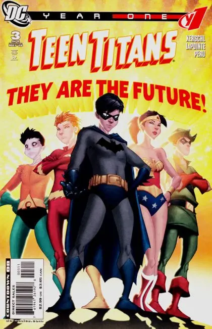 Teen Titans: Year One #3 comic book cover, 2008