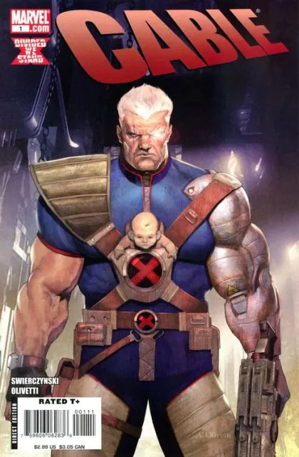Cable, Vol. 2 #1 comic book cover, 2008