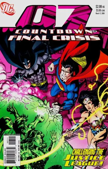 Countdown #7 comic book cover, 2008
