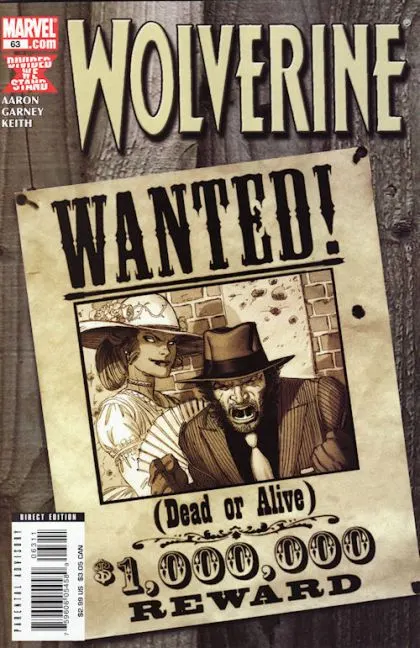 Wolverine, Vol. 3 #63 Direct Edition comic book cover, 2008