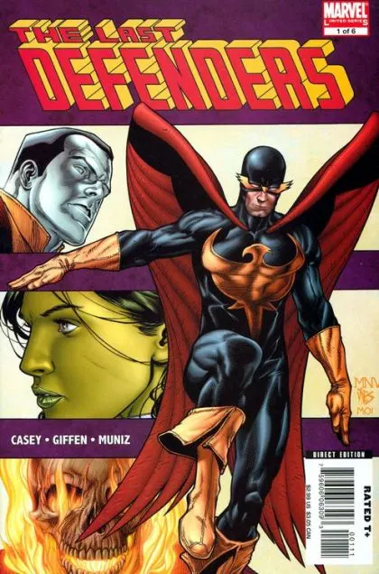 The Last Defenders #1 comic book cover, 2008