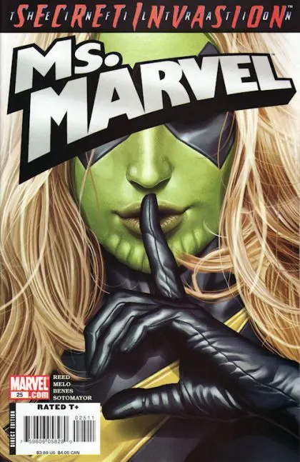 Ms. Marvel, Vol. 2 #25 Greg Horn Regular comic book cover, 2008