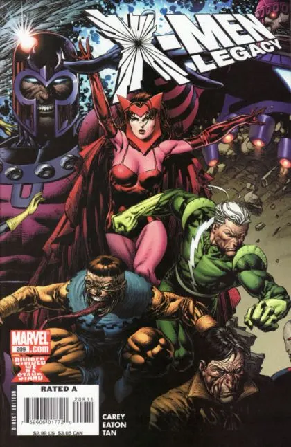 X-Men: Legacy, Vol. 1 #209 David Finch Regular comic book cover, 2008