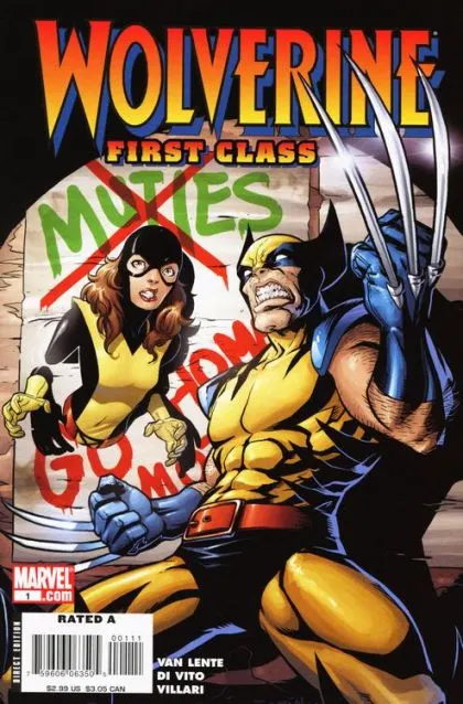 Wolverine: First Class #1 comic book cover, 2008
