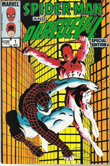 Spider-Man and Daredevil Special Edition #1 comic book cover, 1984