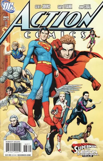 Action Comics, Vol. 1 #863 Direct Edition comic book cover, 2008