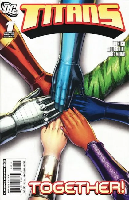 Titans, Vol. 2 #1 comic book cover, 2008