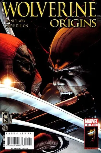 Wolverine: Origins #24 Direct Edition comic book cover, 2008