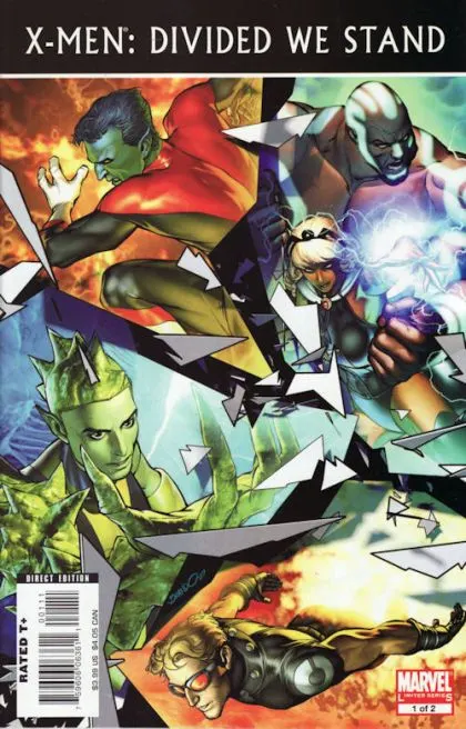 X-Men: Divided We Stand #1 Brandon Peterson Regular comic book cover, 2008