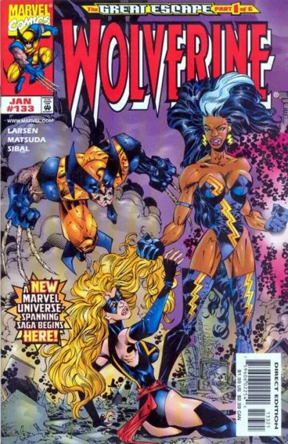 Wolverine, Vol. 2 #133 Erik Larsen Cover comic book cover, 1999
