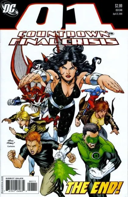Countdown #1 comic book cover, 2008