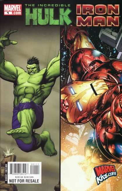 Iron Man / Hulk Sampler #1 comic book cover, 2008
