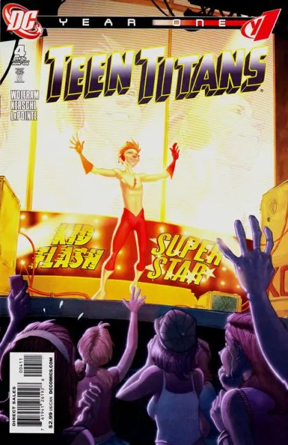 Teen Titans: Year One #4 comic book cover, 2008