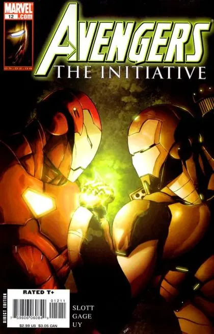 Avengers: The Initiative #12 comic book cover, 2008