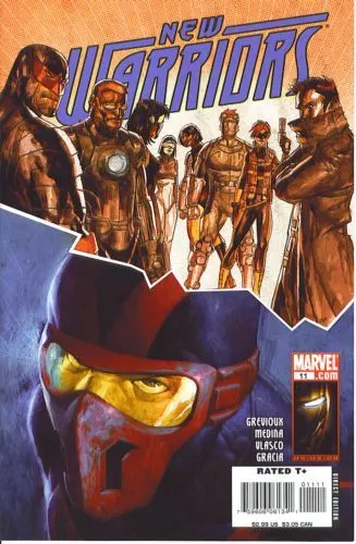 New Warriors, Vol. 4 #11 comic book cover, 2008