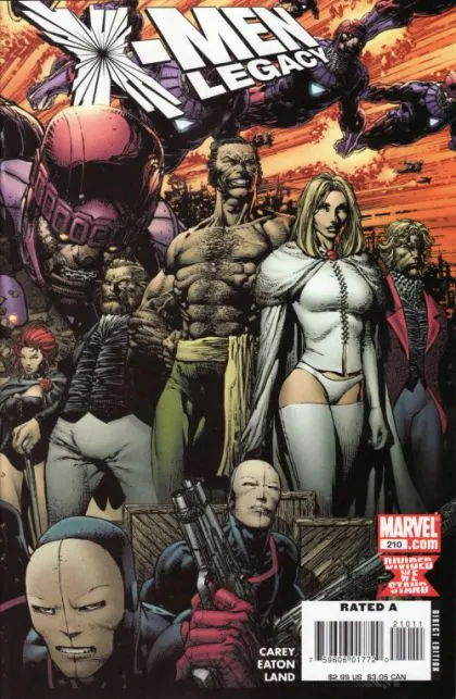 X-Men: Legacy, Vol. 1 #210 David Finch Regular comic book cover, 2008