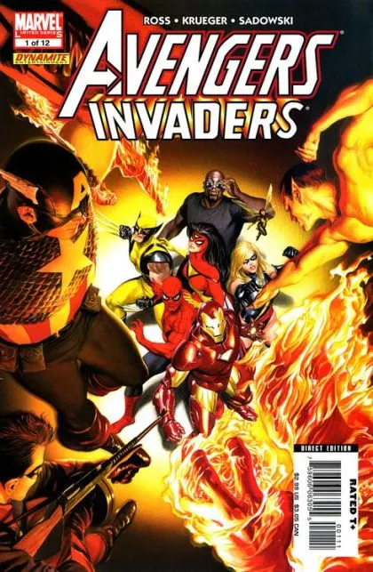 Avengers / Invaders #1 Alex Ross Regular comic book cover, 2008