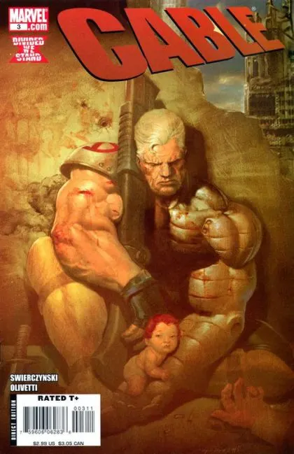 Cable, Vol. 2 #3 comic book cover, 2008