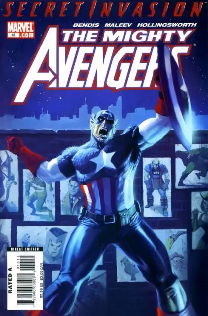 Mighty Avengers, Vol. 1 #13 Marko Djurdjević Regular comic book cover, 2008