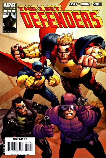The Last Defenders #3 comic book cover, 2008