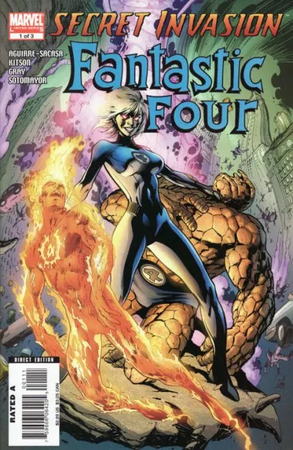 Secret Invasion: Fantastic Four #1 comic book cover, 2008