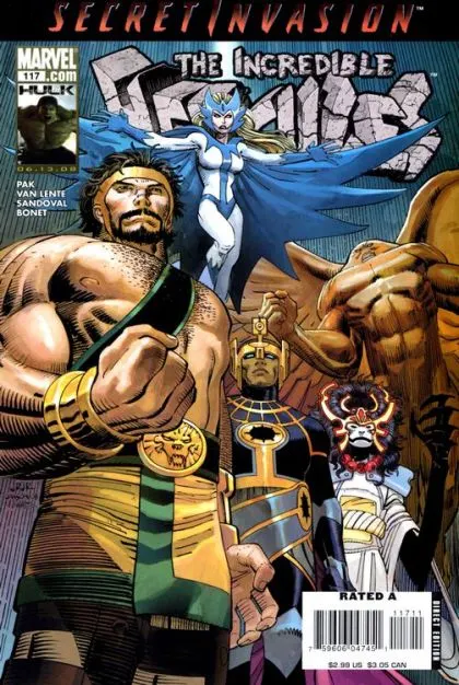 Incredible Hercules #117 John Romita Jr. Regular comic book cover, 2008