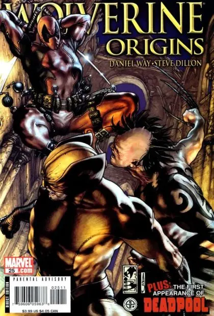 Wolverine: Origins #25 comic book cover, 2008