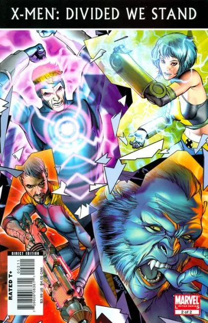 X-Men: Divided We Stand #2 Brandon Peterson Regular comic book cover, 2008