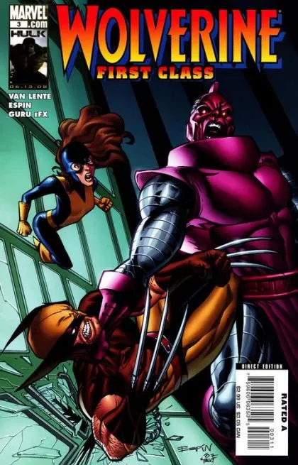 Wolverine: First Class #3 comic book cover, 2008