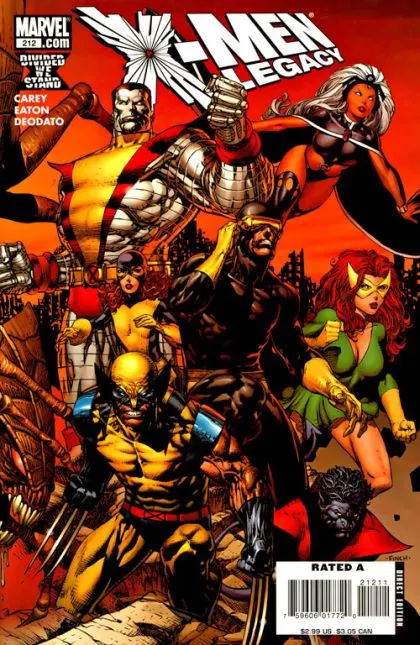 X-Men: Legacy, Vol. 1 #212 David Finch Regular comic book cover, 2008