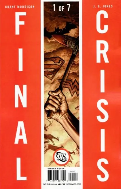 Final Crisis #1 J.G. Jones Variant comic book cover, 2008