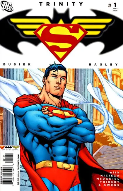 Trinity, Vol. 1 #1 Carlos Pacheco Regular comic book cover, 2008
