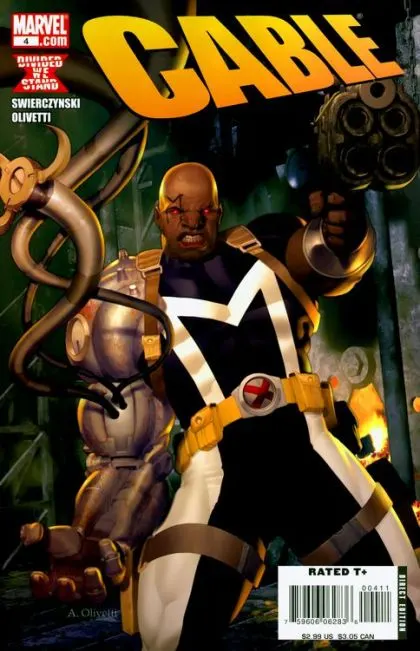 Cable, Vol. 2 #4 comic book cover, 2008