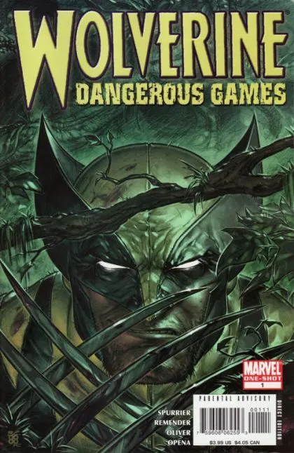 Wolverine: Dangerous Games #1 comic book cover, 2008