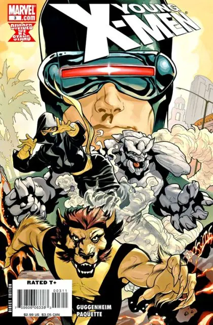 Young X-Men #3 comic book cover, 2008