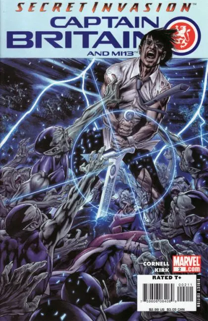 Captain Britain and MI:13 #2 1st Printing comic book cover, 2008