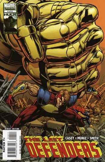 The Last Defenders #4 comic book cover, 2008