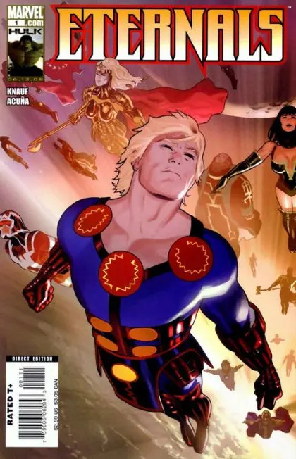 Eternals, Vol. 4 #1 comic book cover, 2008
