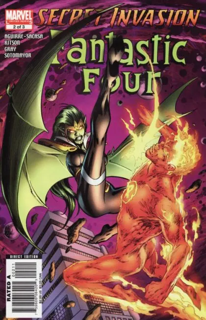 Secret Invasion: Fantastic Four #2 comic book cover, 2008