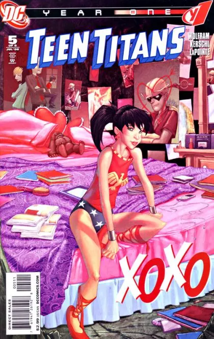 Teen Titans: Year One #5 comic book cover, 2008