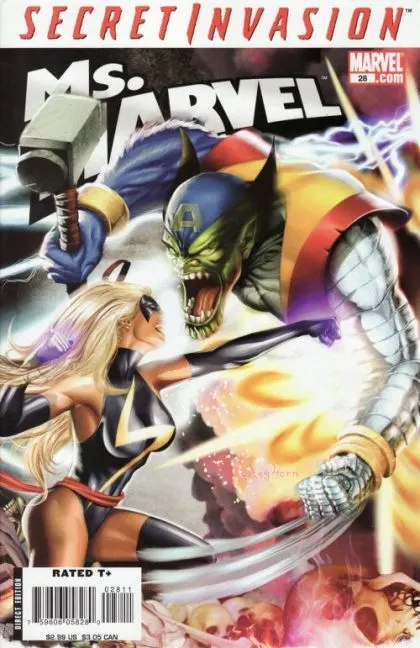 Ms. Marvel, Vol. 2 #28 Greg Horn Regular comic book cover, 2008