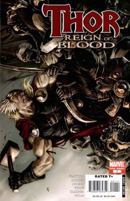 Thor: Reign of Blood #1 Direct Edition comic book cover, 2008
